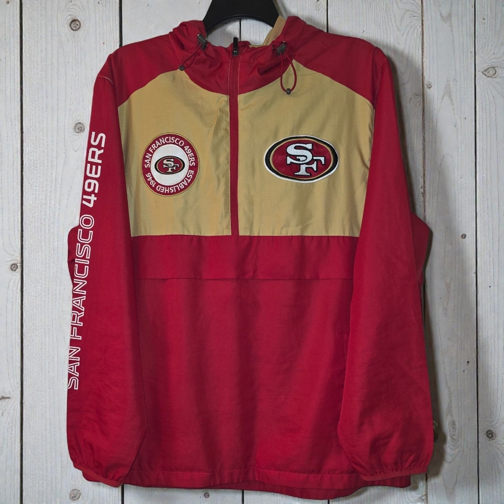 NFL Red and Gold SAN FRACISCO 49ERS Mesh Jacket.